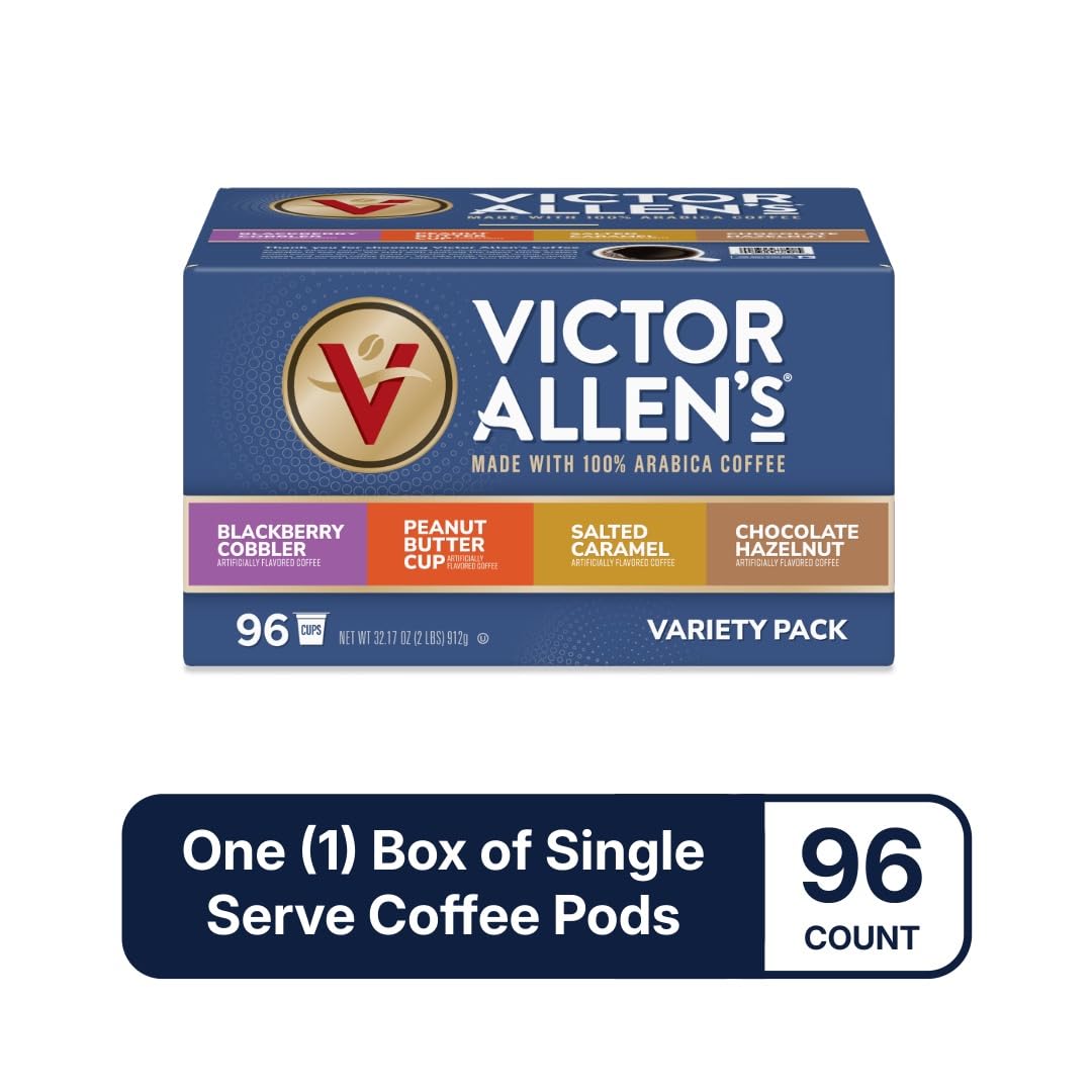Victor Allen's Coffee Hazelnut Flavored, Medium Roast, 1 Pack - 12 Count, Single Serve Coffee Pods for Keurig K-Cup Brewers