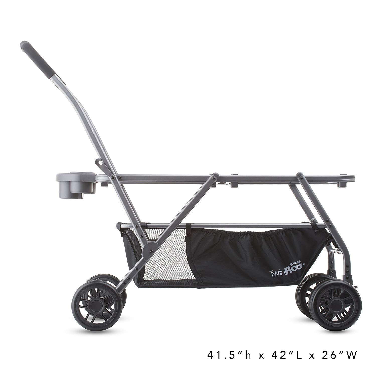 Joovy Twin Roo Car Seat Stroller, Holds 2 Car Seats, Stroller Frame