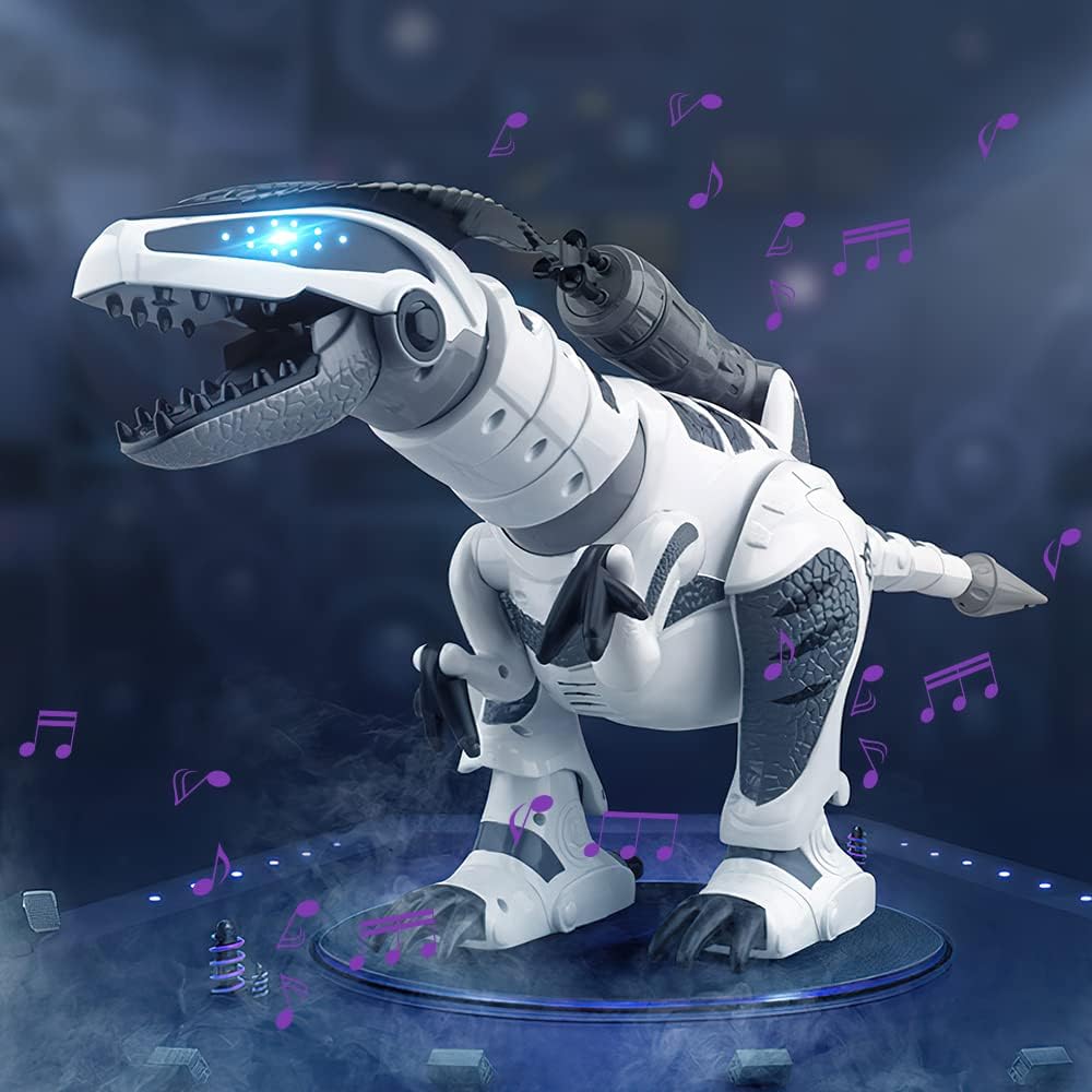 Fistone RC Robot Dinosaur Intelligent Interactive Smart Toy Electronic Remote Controller Robot Walking Dancing Singing with Fight Mode Toys for Kids