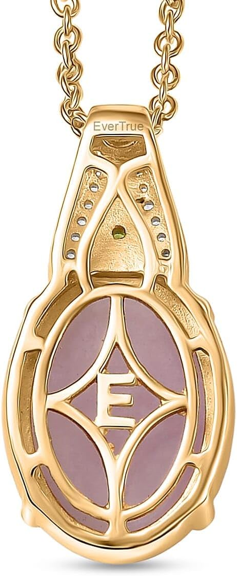 Kunzite Multi Gemstone 6.70 ctw Celestial Orbit Pendant Steel Necklace 20"