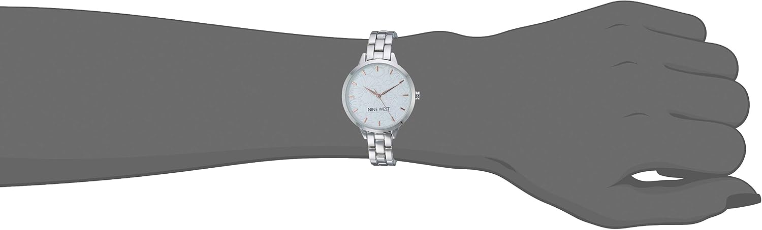 Nine West Women's Floral Dial Bracelet Watch