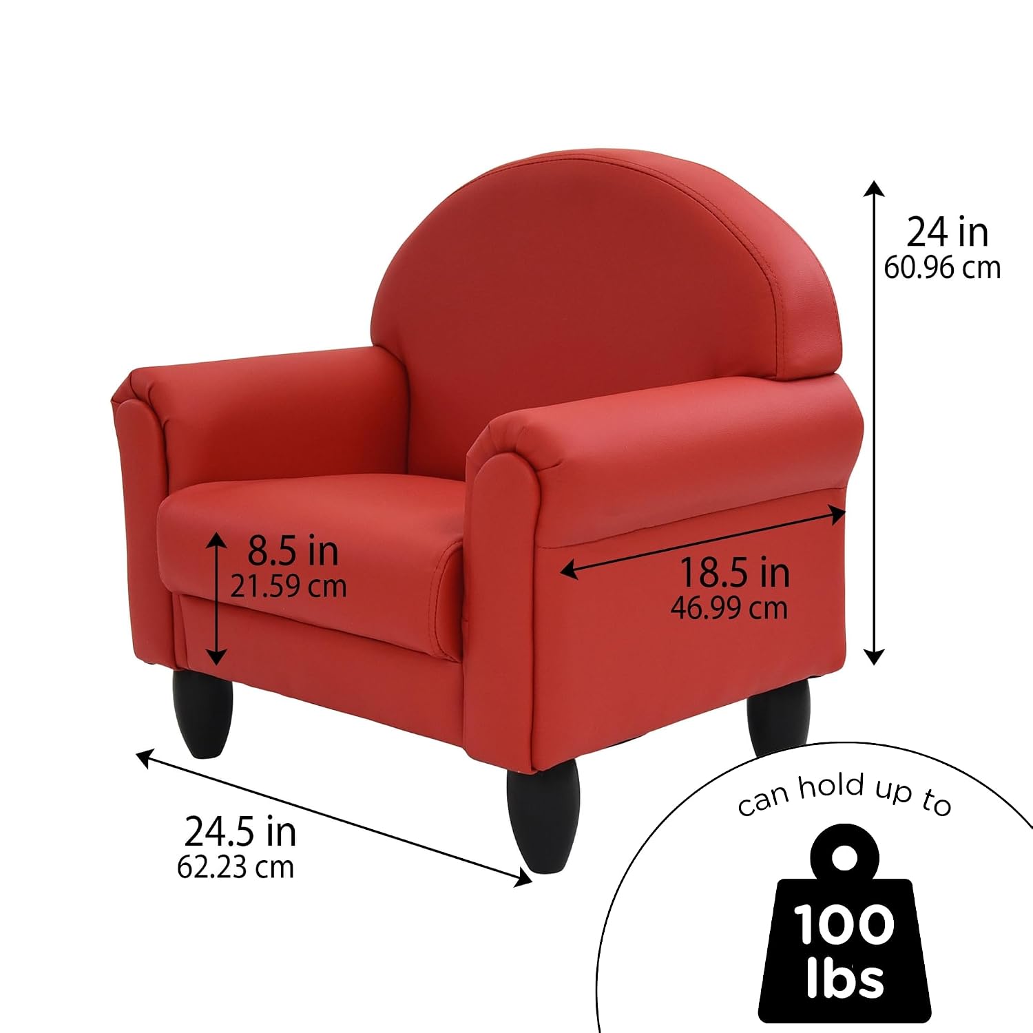 Children's Factory Upholstered Toddler Couch, Sofa, Deep Water