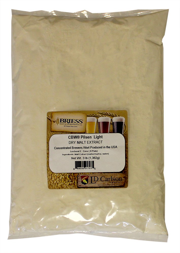 812315 Briess - Dry Malt Extract - Pilsen Light - 3 lbs., Beige