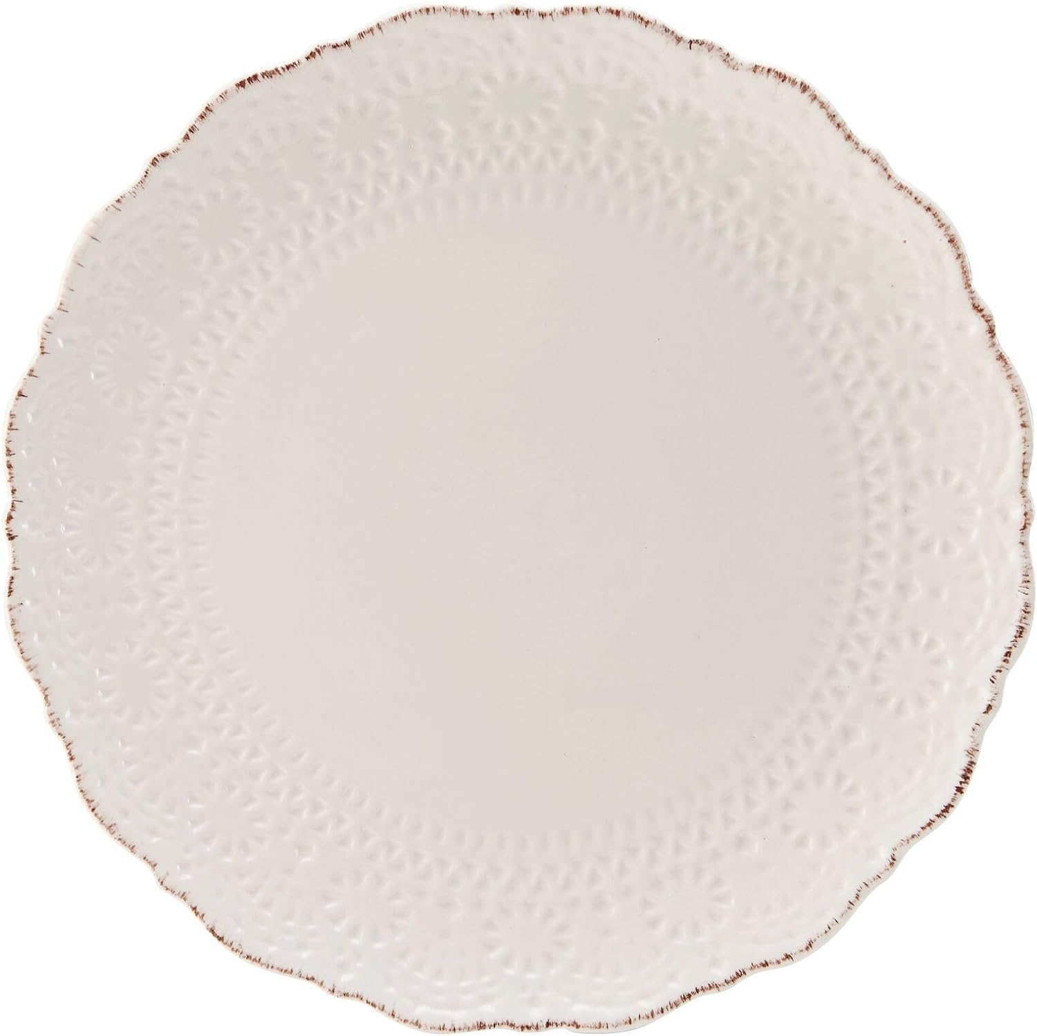 Pfaltzgraff Chateau Cream 16-Piece Stoneware Dinnerware Set, Service for 4, Off White