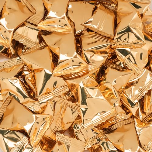 Candy Envy - Gold Foil Wrapped Buttermints - 13 oz. Bag - 100 Individually Wrapped Candy Mints