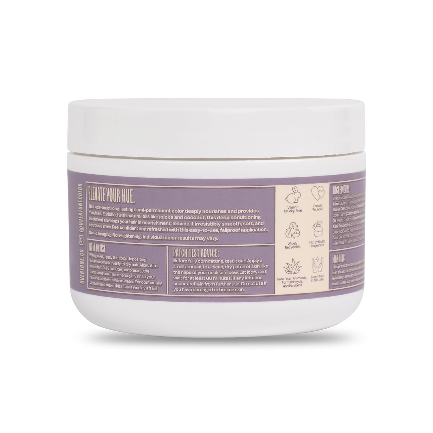 oVertone® Color Depositing Treatment Hair Mask, Desert Rose, 8 oz