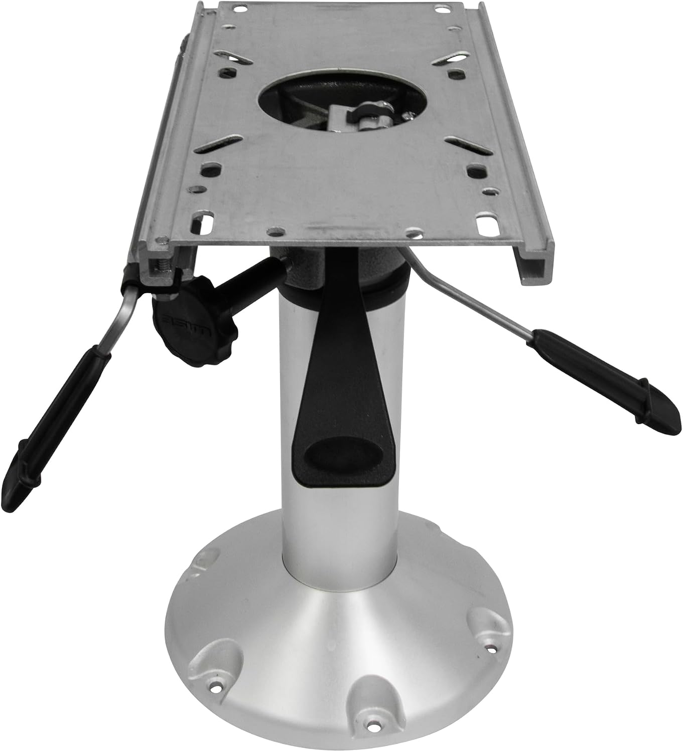 Wise 8WP144 Standard Mainstay Air Power Pedestal with Locking Swivel and Slide, Silver | Air-powered height adjustment 14 to 20 in