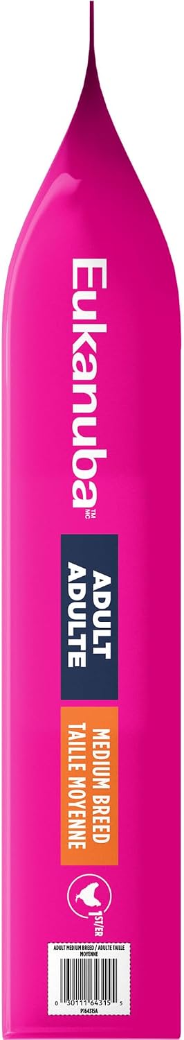 Eukanuba Adult Medium Breed Dry Dog Food, 35 lb bag.