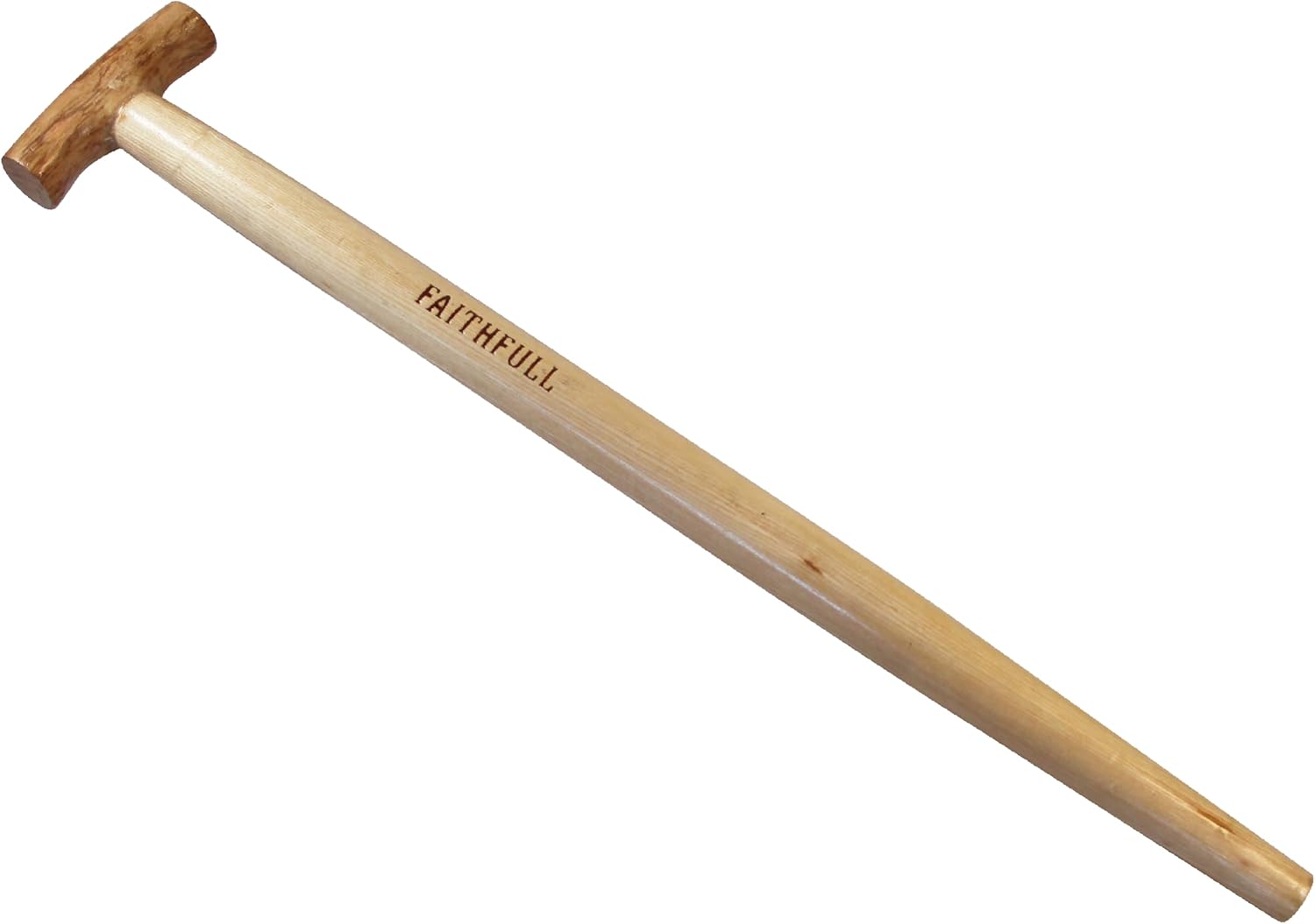 Faithfull Replacement T Handle Straight Taper for Spades, Forks & Shovels – FSC Ash Wood - 71cm (28in)