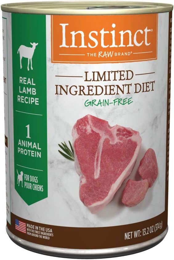 Instinct Limited Ingredient Diet, Wet Canned Dog Food, Grain Free - Real Turkey, 13.2 oz. Cans (Pack of 6) | Single animal protein and vegetable recipe, delicious loaf texture, real turkey entree, gentle on sensitive stomachs