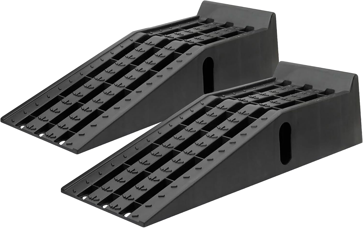 Ironton Poly Car Ramp Set, 12, 000-Lb. GVW, 35.5in.L x 12in.W, 2-Pc. | High-impact construction, 6, 000-lb. capacity per ramp, Non-skid tread