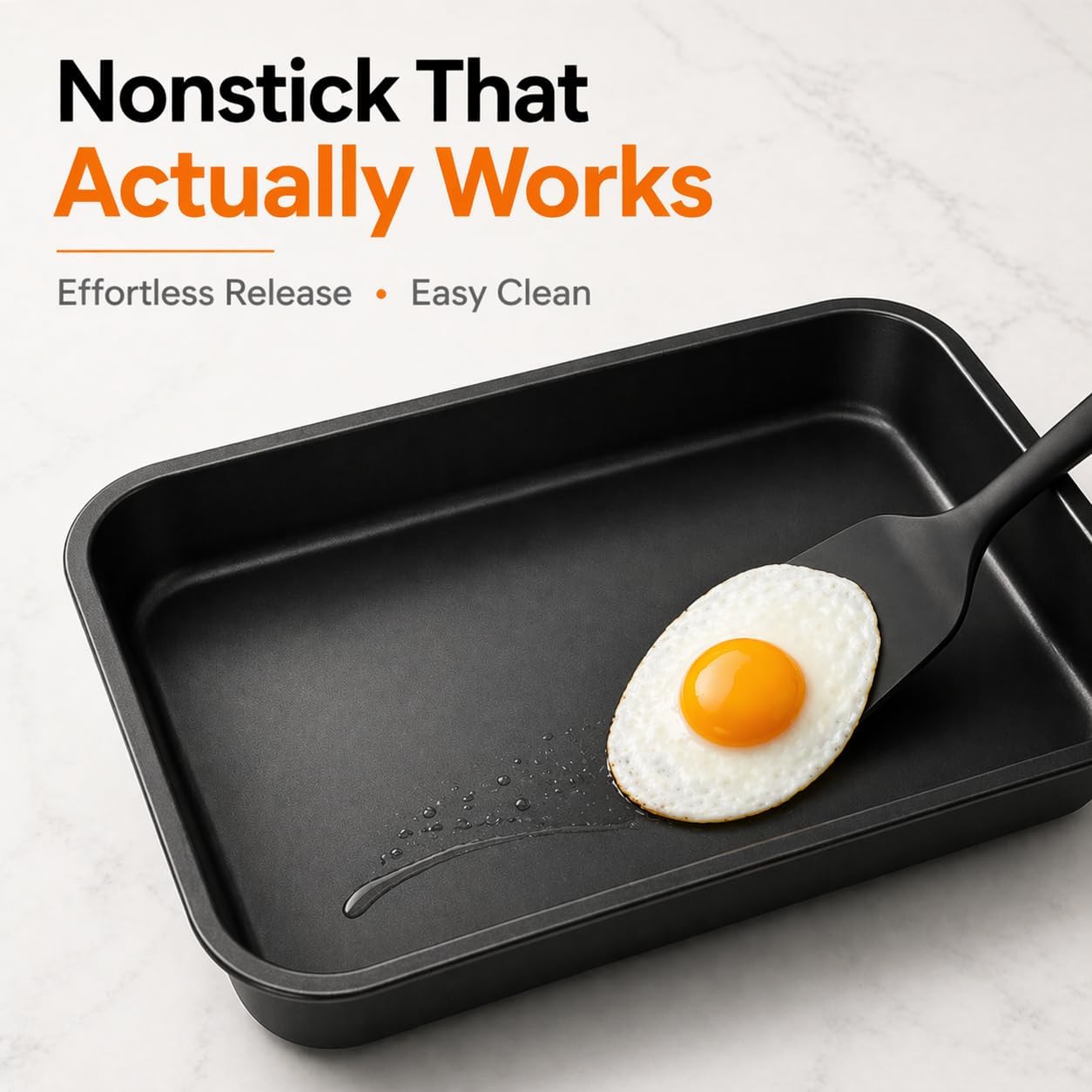 Moss & Stone 12" Deep Nonstick Skillet with Lid, 5 Qt Saute Pan, Oven Safe