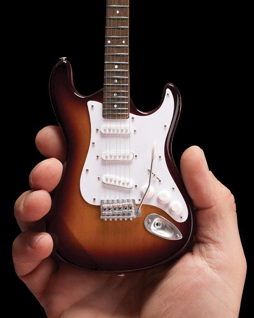 Officially Licensed Mini Sunburst Fender Strat Guitar Replica