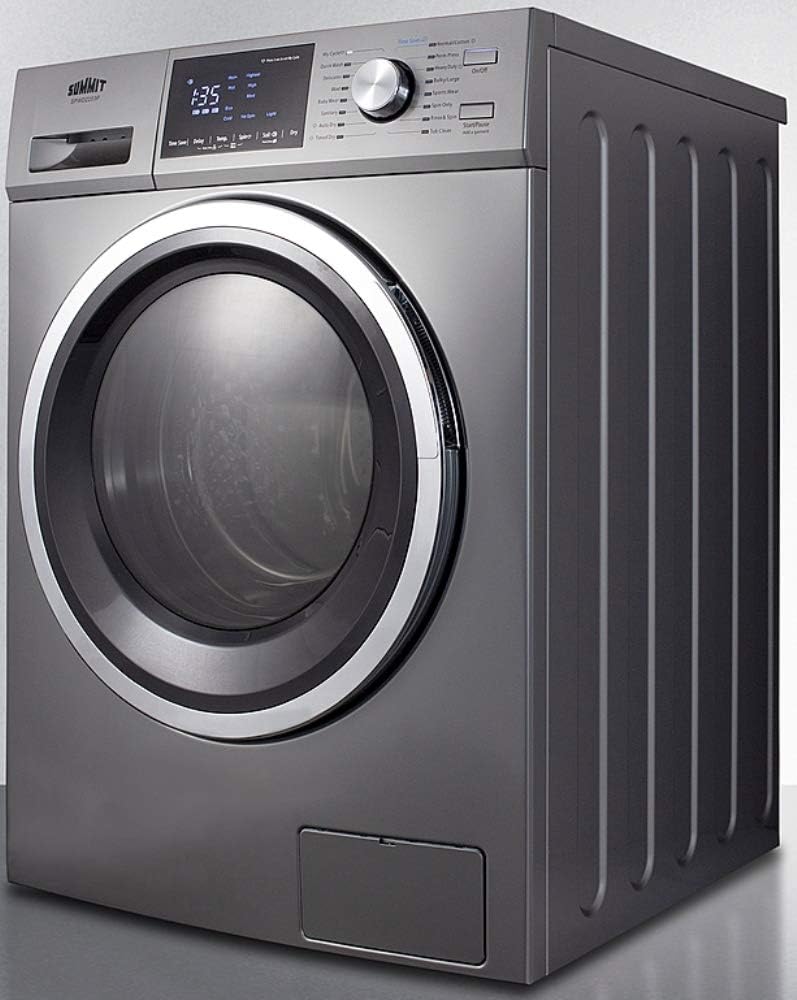 Summit Appliance 24" Washer Dryer Combo, Stainless Steel - SPWD2203P
