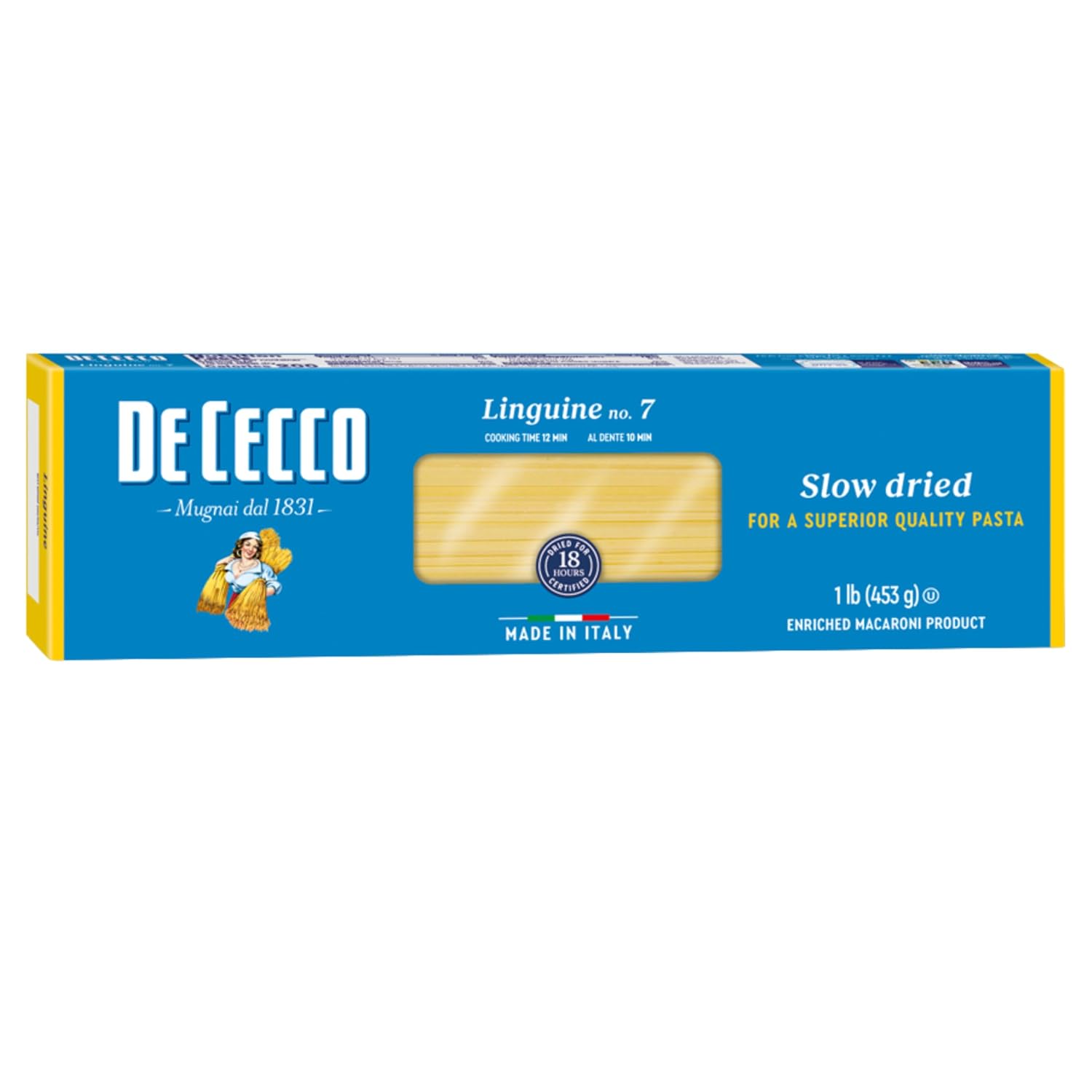 De Cecco Bucatini No. 15 Pasta, 16 Oz | Authentic, Slow Dried, Made with Semolina and Durum Wheat, Versatile Pasta for Sauces & Recipes, Made in Italy