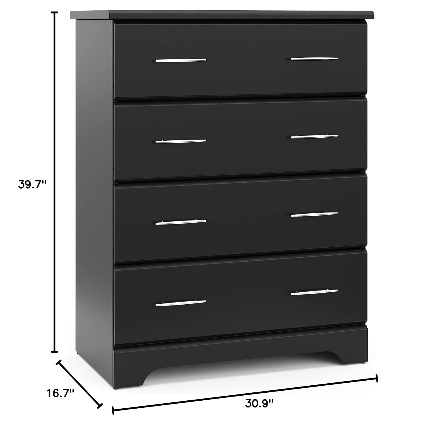 Storkcraft Brookside 2 Drawer Changing Table Dresser, Pebble Gray