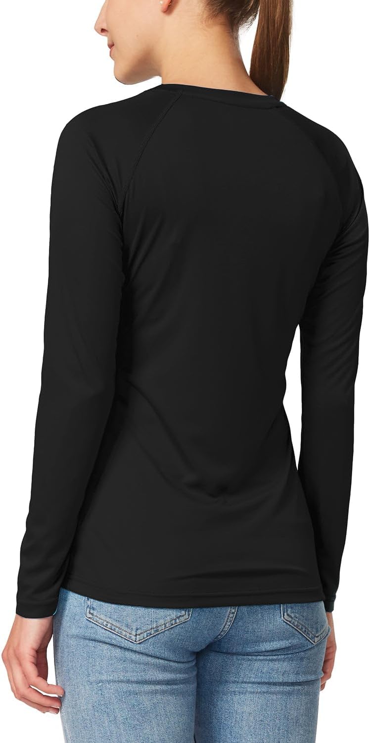 baleaf Women's UPF 50+ Sun Shirts Long Sleeve Stretchy Quick Dry | Lightweight, Rash Guard, UPF 50+ Sun Protection, Breathable Comfort material for Hking Workout, Excellent for hot weather