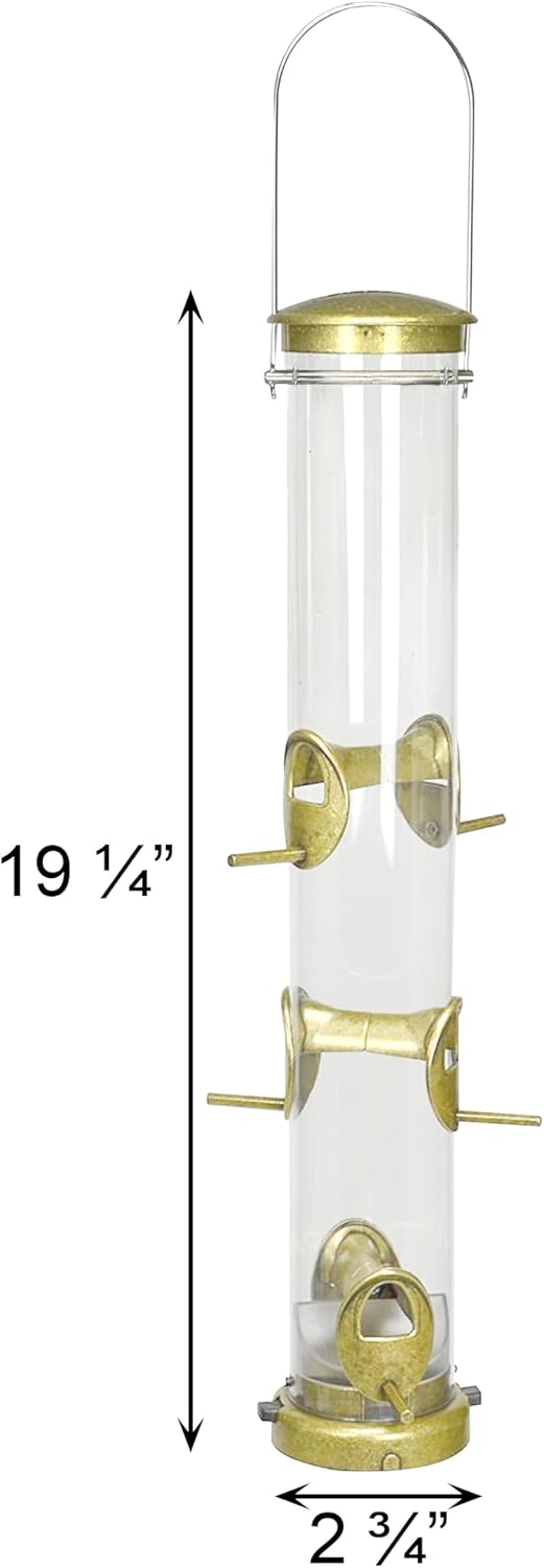 Aspects 395 Quick-Clean Seed Tube Feeder, Medium - Antique Brass