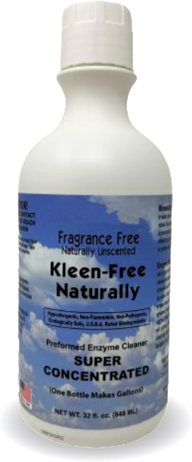 Naturally Preformed Enzyme Cleaner, Enzyme Solution, Multi-Purpose Cleaner, Laundry Additive and More - Concentrate - Original Scent - 128oz (1 Gallon)