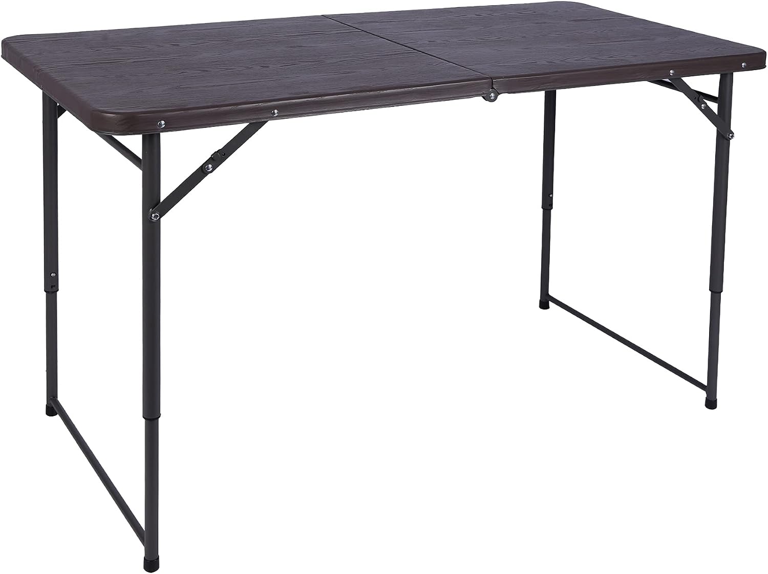 REDCAMP 34" Square Folding Card Table with Resin Top, Portable Fold in Half Small Card Tables with Collapsible Legs for Adults Indoor Outdoor Use