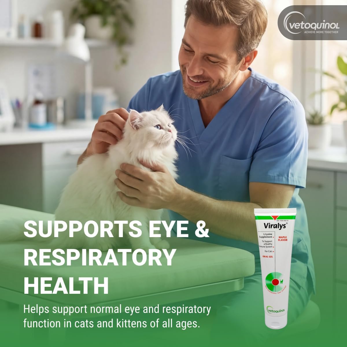 Vetoquinol Viralys - Lysine Supplement for Cats & Kittens - Supports Eye Wellness