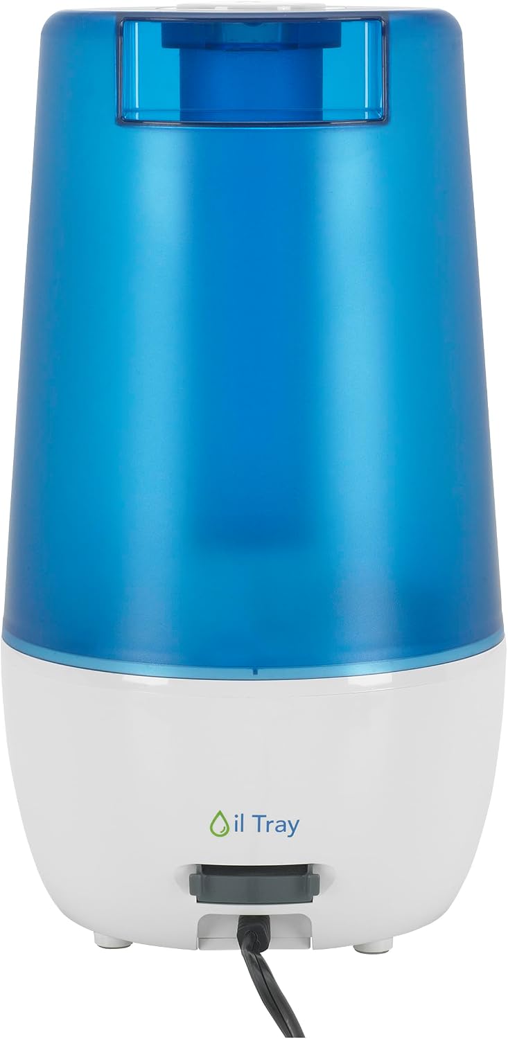 PureGuardian Ultrasonic Cool Mist Humidifier with Aromatherapy Tray, 70-Hour Run Time, 1-Gallon Tank Capacity, 320 Sq. Ft. Coverage for Small Rooms