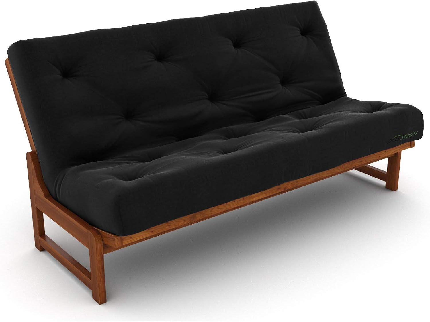 Nirvana Futons Plush, Comfortable 8-Inch Full Futon Mattress, Microfiber Fudge - Made in USA