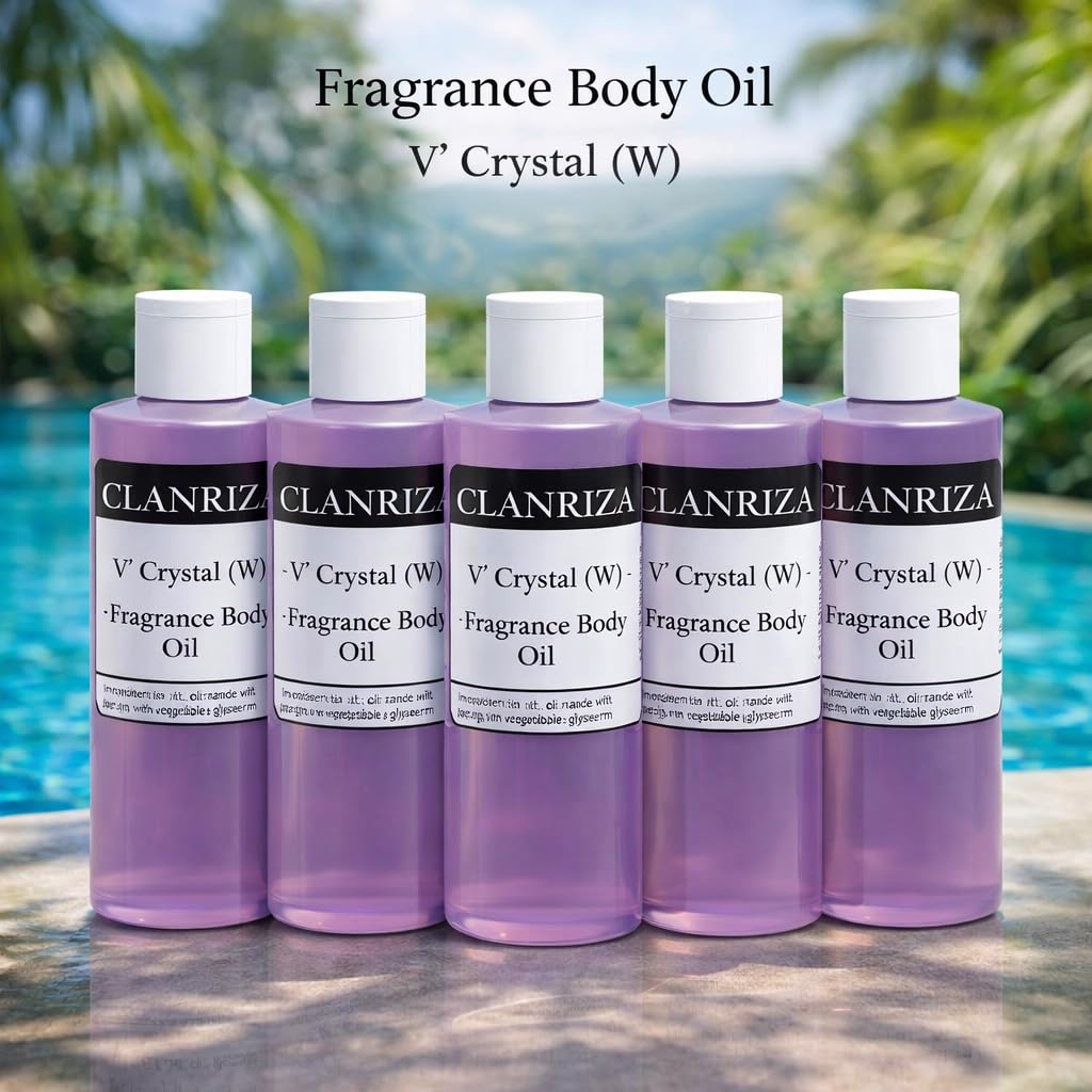 1 Fl Oz V' Crystal Natural Fragrance Body Oil For Women
