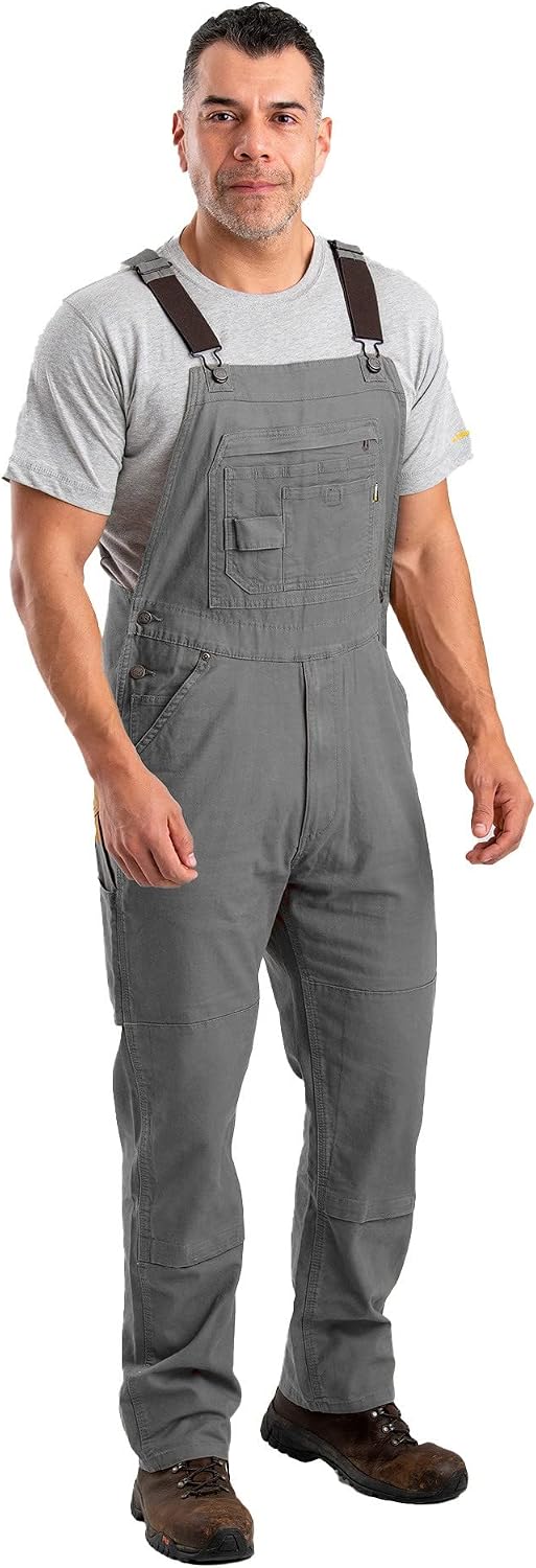 Berne Men's Highland Flex Unlined Duck Bib Overall