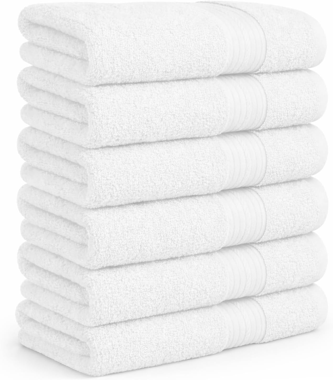 Ample Decor 100% Cotton Hand Towels 18x28 Inches, 600 GSM, Soft & Absorbent, Set of 12, Purple