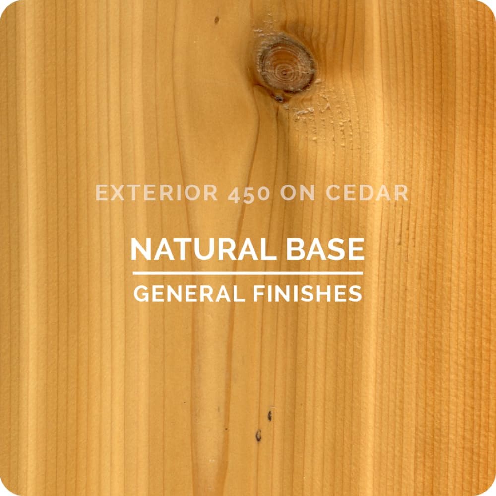General Finishes Exterior 450 Water Based Wood Stain, 1 Quart, Cedar