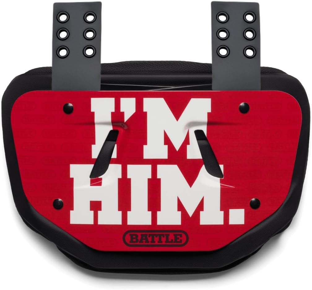 Battle Sports Novelty Football Back Plate, Kids, Adults