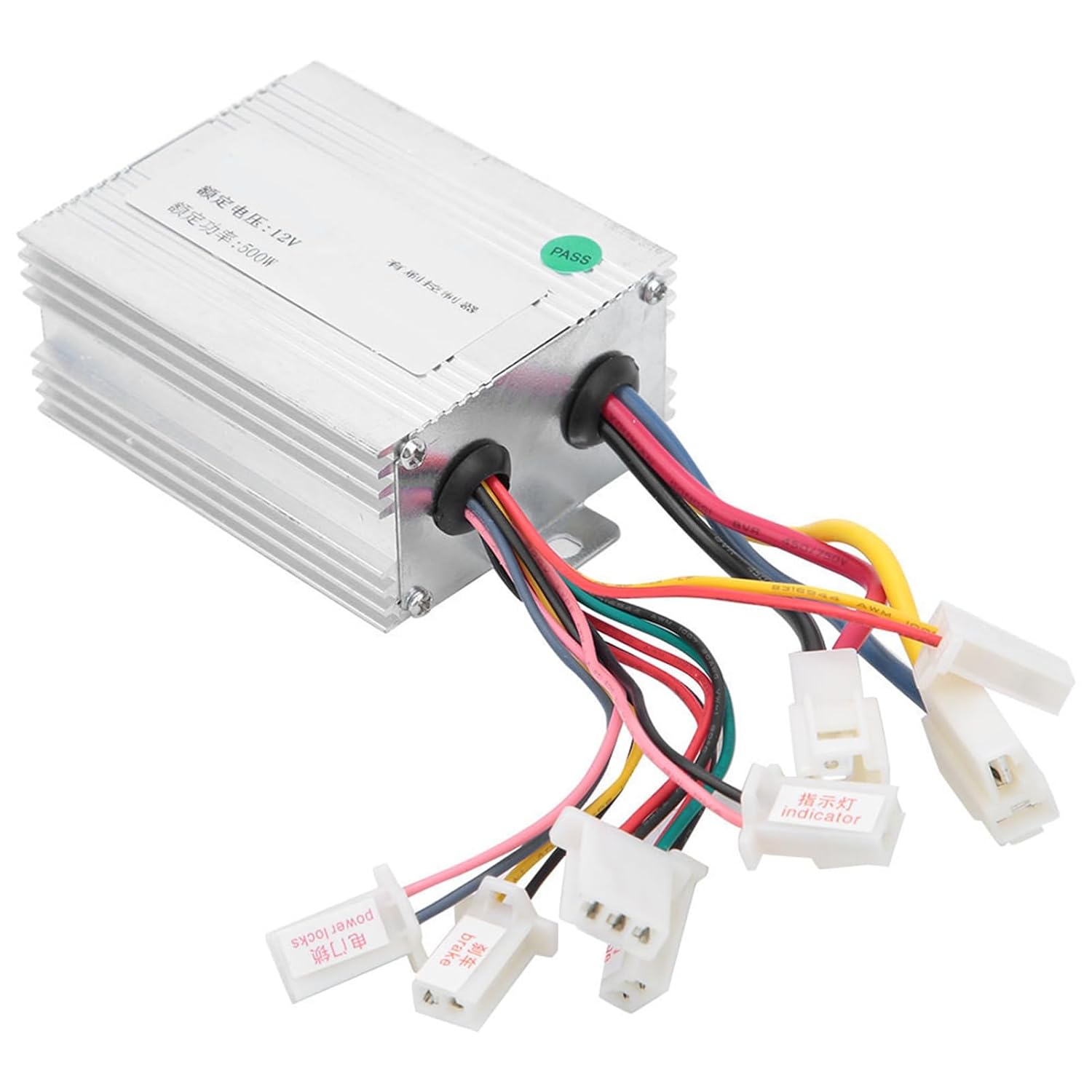 DC Motor Speed Controller,12V 500W Brush Motor Speed Controller for e-Bike Electro-Tricycle Scooter and Other Electric Vehicles