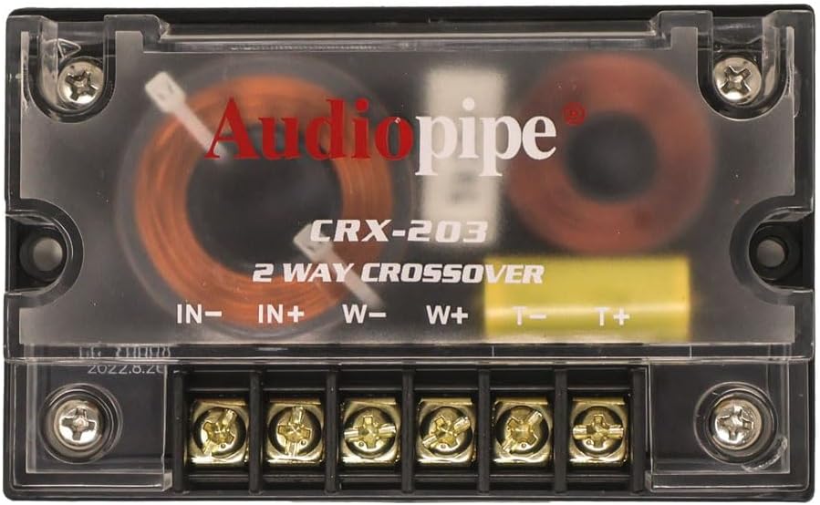 300 Watts 2 Way Crossover - (2 Pack) Passive Car Audio Speaker Tweeter Mids and Highs CRX-203