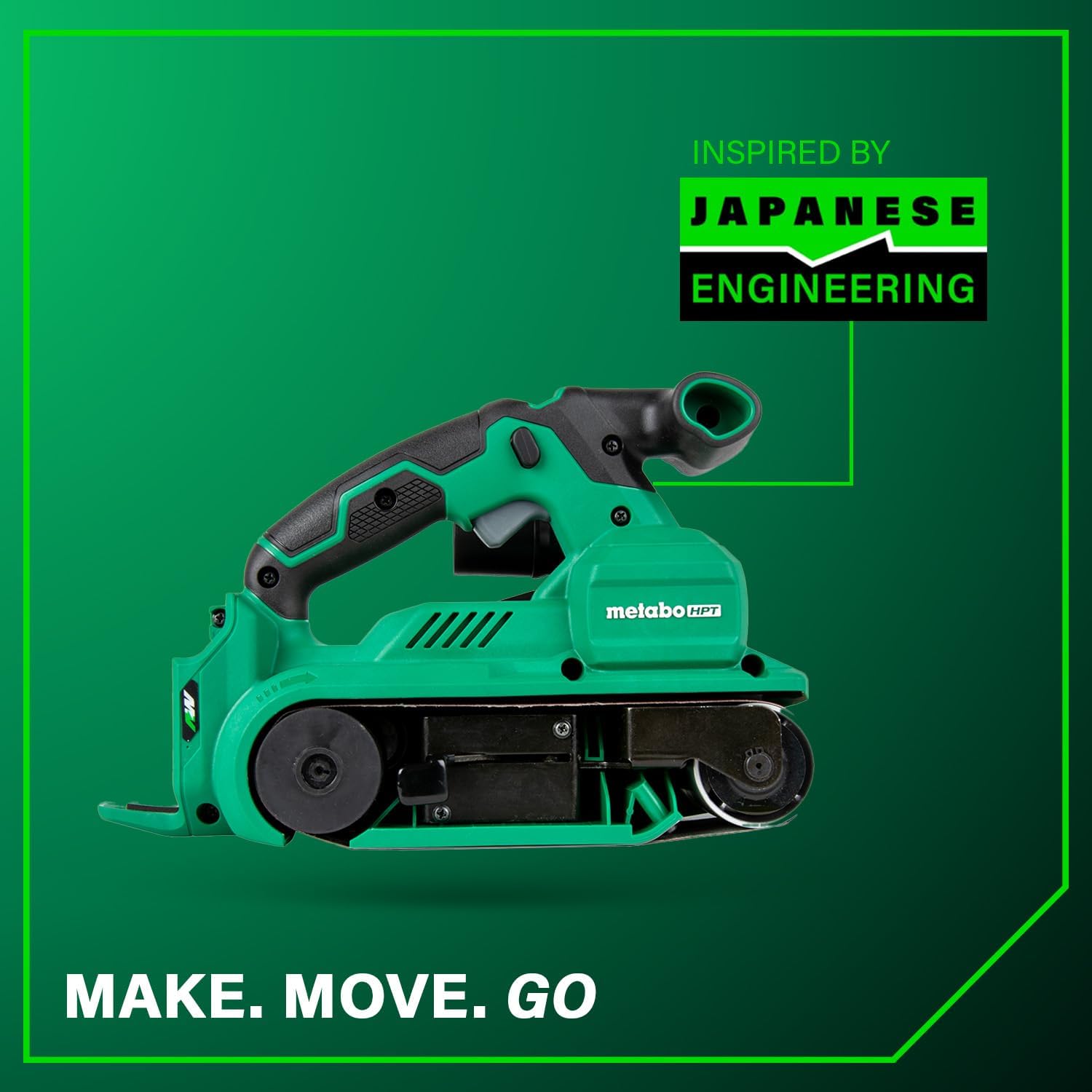Metabo HPT Belt Sander | 3 x 21 Inch | For Woodworking | Variable Speed | 9.0 Amp Motor | Soft Grip | 5-Year Warranty | SB8V2