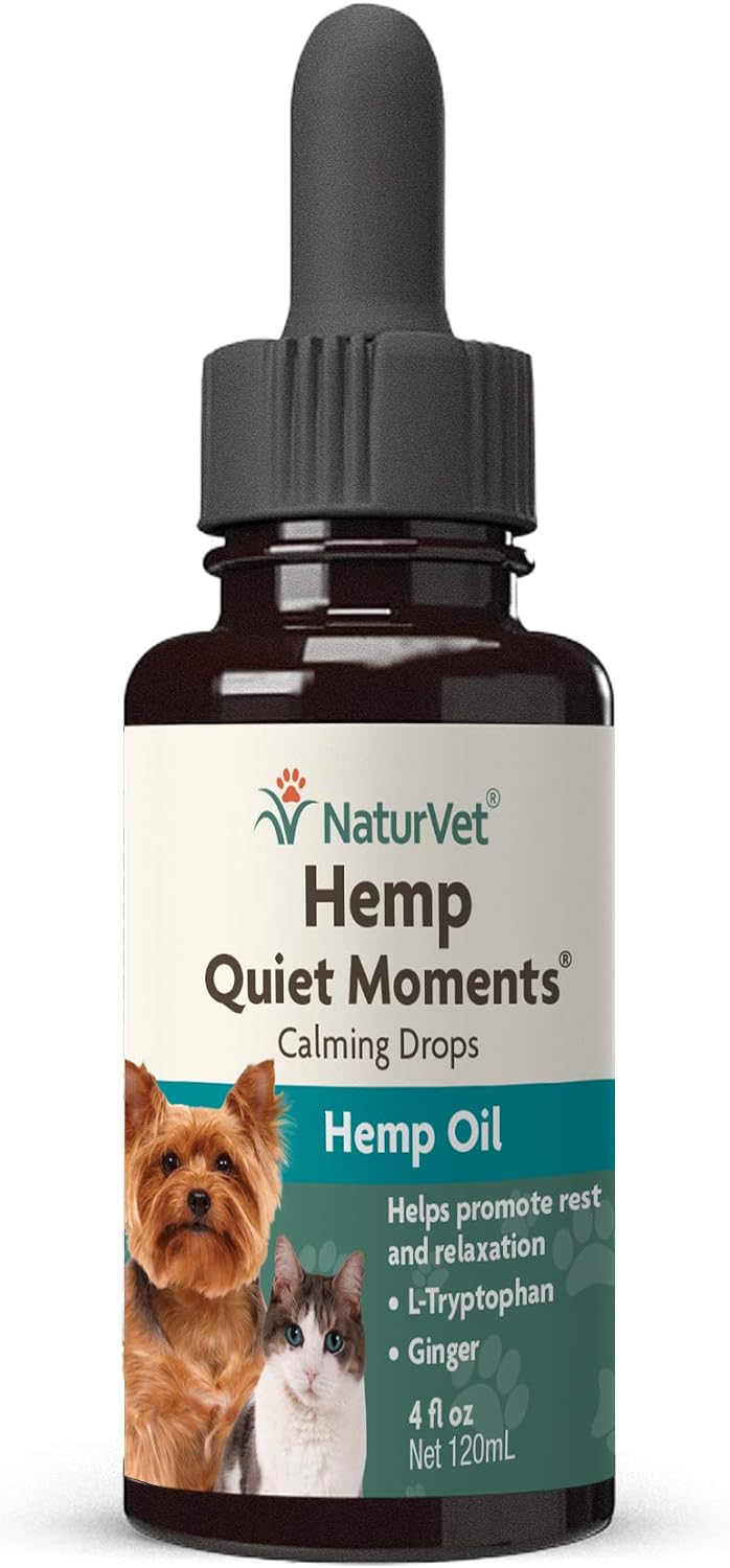 NaturVet Quiet Moments Calming Drops for Cats & Dogs - 2 Oz
