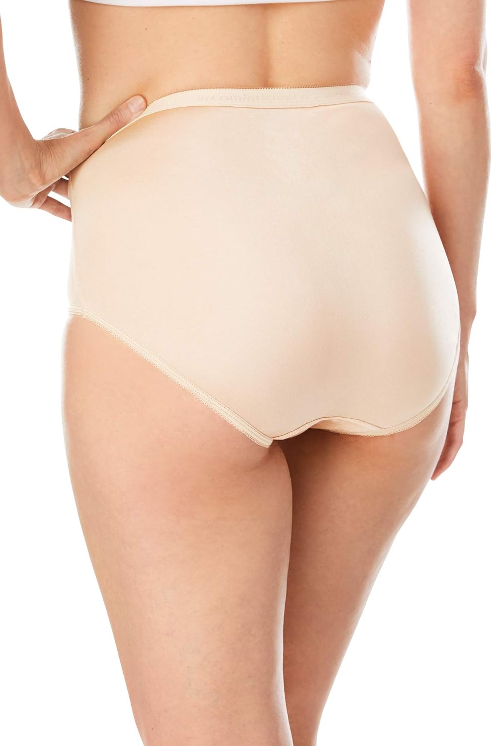 Comfort Choice Plus Size Full Coverage Nylon Brief 10-Pack