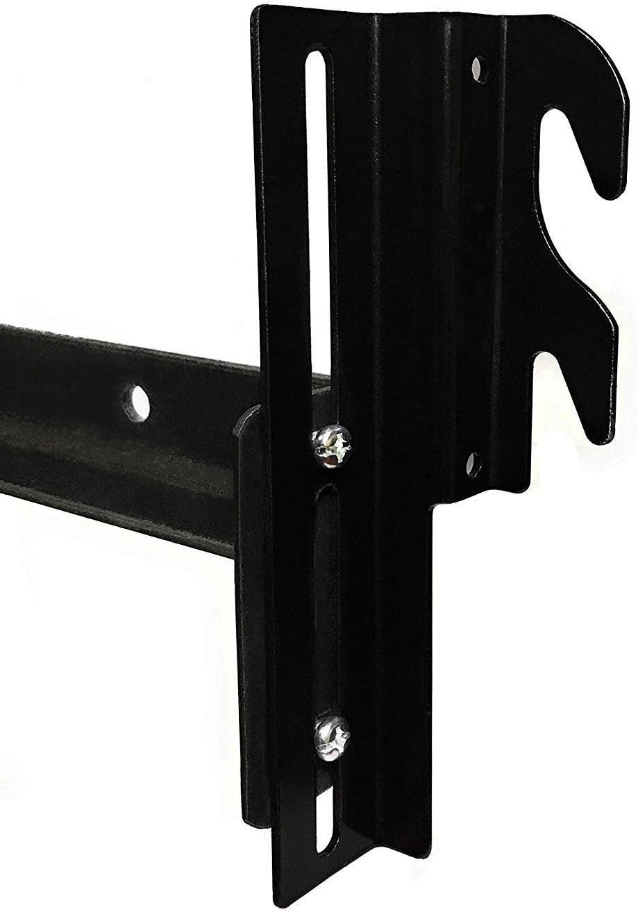 CAFORO #711 Bolt-On to Hook-On Conversion Bed Frame Brackets, Bed Rail Headboard Bracket, Bed Hook Adapter Kit (Set of 2)