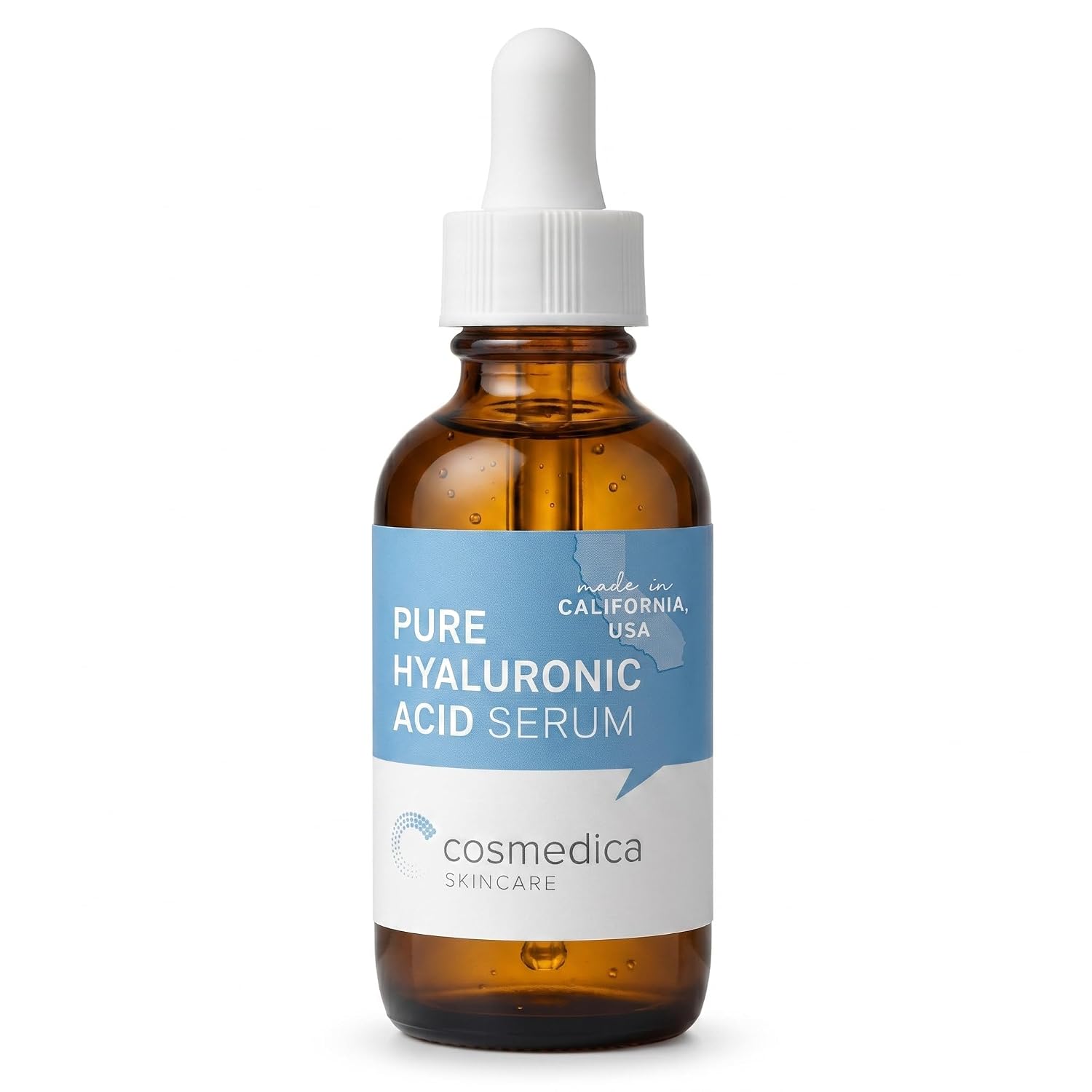 Hyaluronic Acid Serum for Skin 100% Pure Anti Aging Intense Hydration Moisture Non greasy Paraben free, Wrinkle Reducing and Brightening Serum (Pro Formula) 2oz