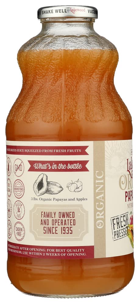 Lakewood Organic Fresh Blends Papaya (1 X 32 FL OZ)