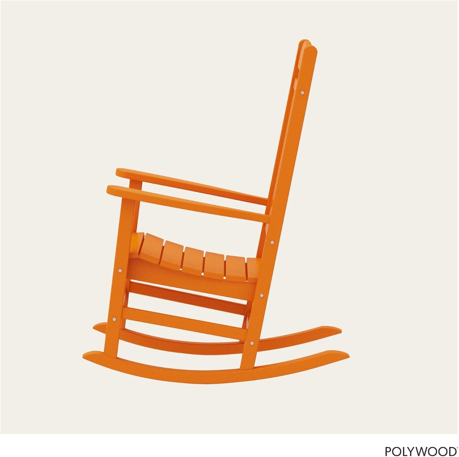 POLYWOOD Presidential Rocking Chair in White