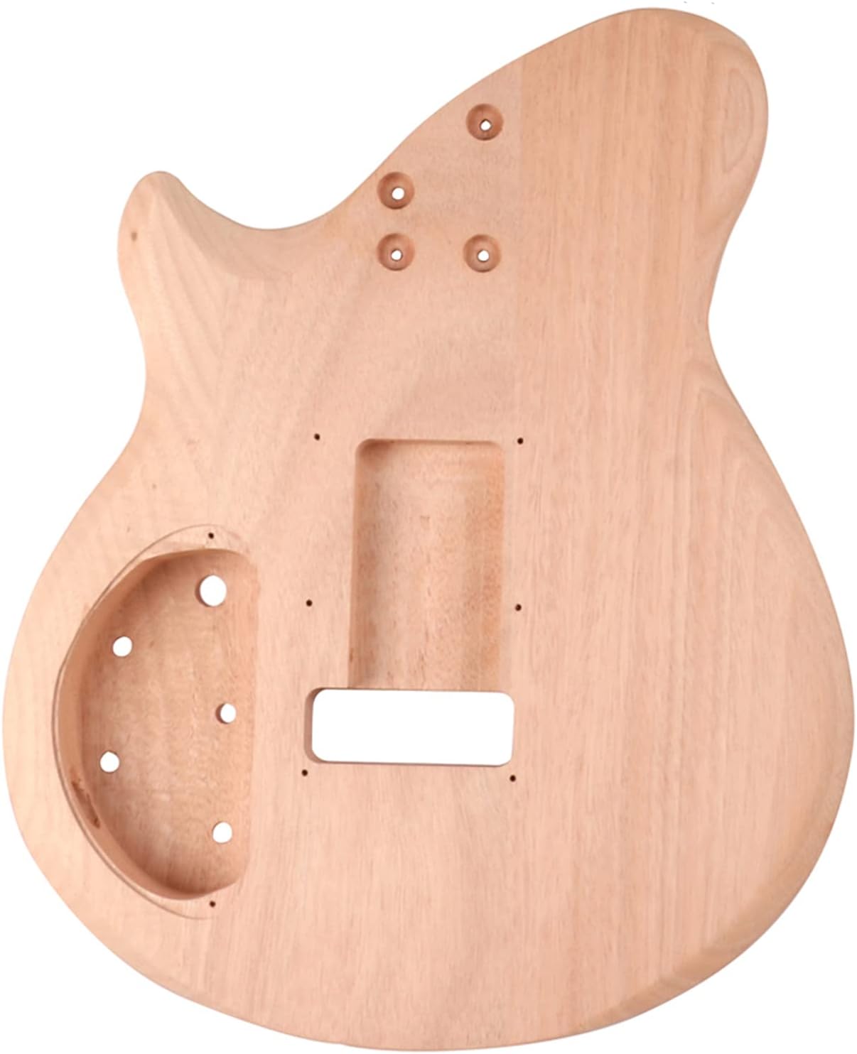 DIY Electric Guitar Kit Beginner Kit Right Handed Mahogany Body | Mahogany Neck, Rosewood Fretboard, 6 String, Black Hardware, Build Your Own Guitar