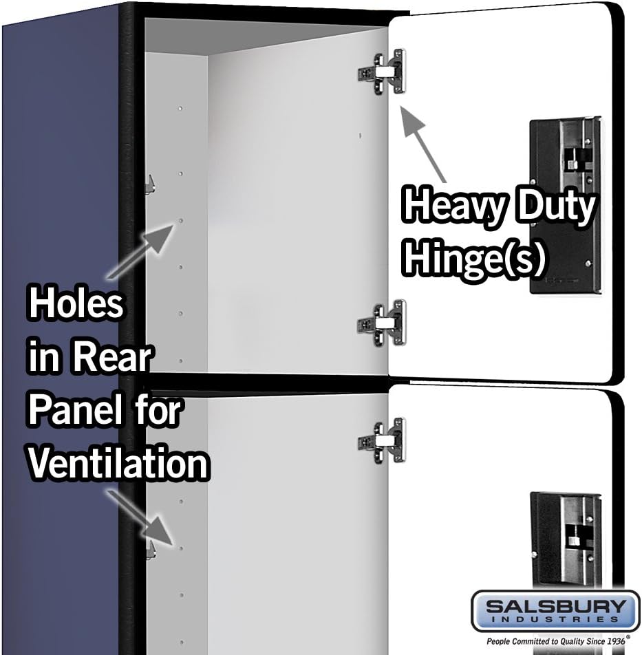 Salsbury Industries Four Tier Designer Wood Locker, Mahogany, 6' 3" x 18"