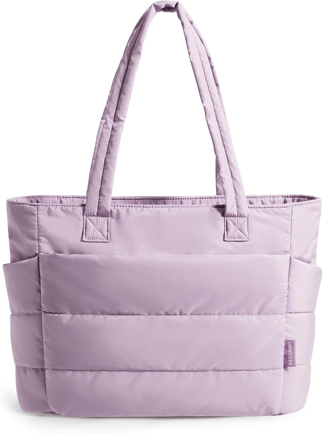 BAGSMART Tote Bag for Women, Lightweight Puffy Tote Bag with Compartments Shoulder Bag Handbag for Travel, Work, Gym | Lightweight