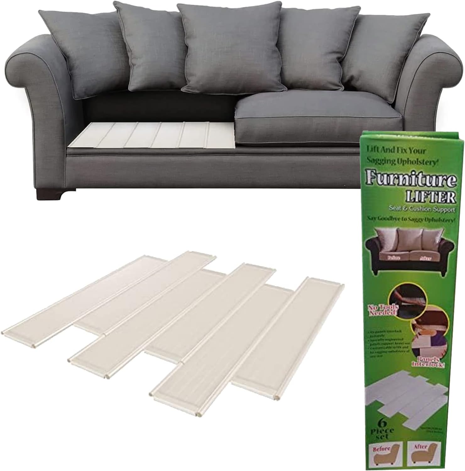 Furniture Lifter Seat Cushion Support Interlocking Panels Fix Sagging Upholstery