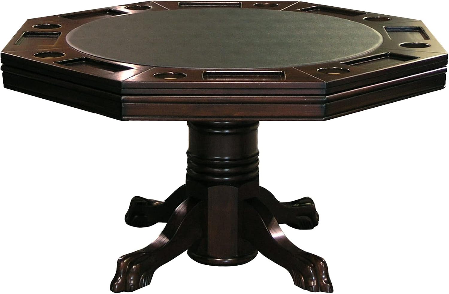 Combination 3 in 1 Poker/Game Table (Chestnut Finish)