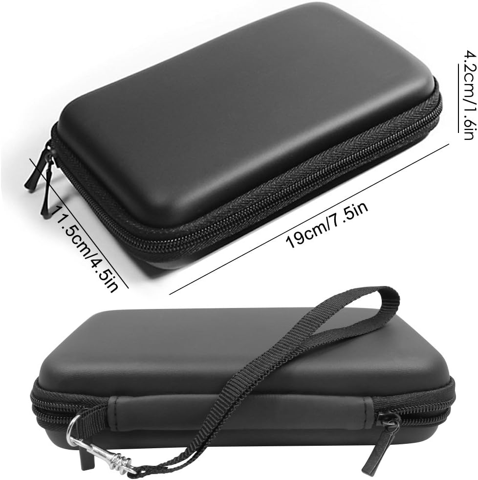 Protective Carrying Case Compatible NEW 3DS XL, with Hard Cover and 2 pcs Screen Protectors, AFUNTA Hard Shell Travel Bag