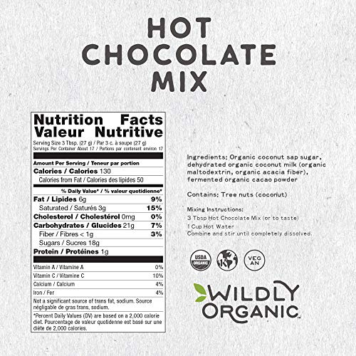Wildly Organic Fermented Cacao Powder 8 Oz Bag | Perfect for Skin, Smoothies, Yogurt, Oatmeal, Chocolate, Fudge, Baking, & Hot Cocoa
