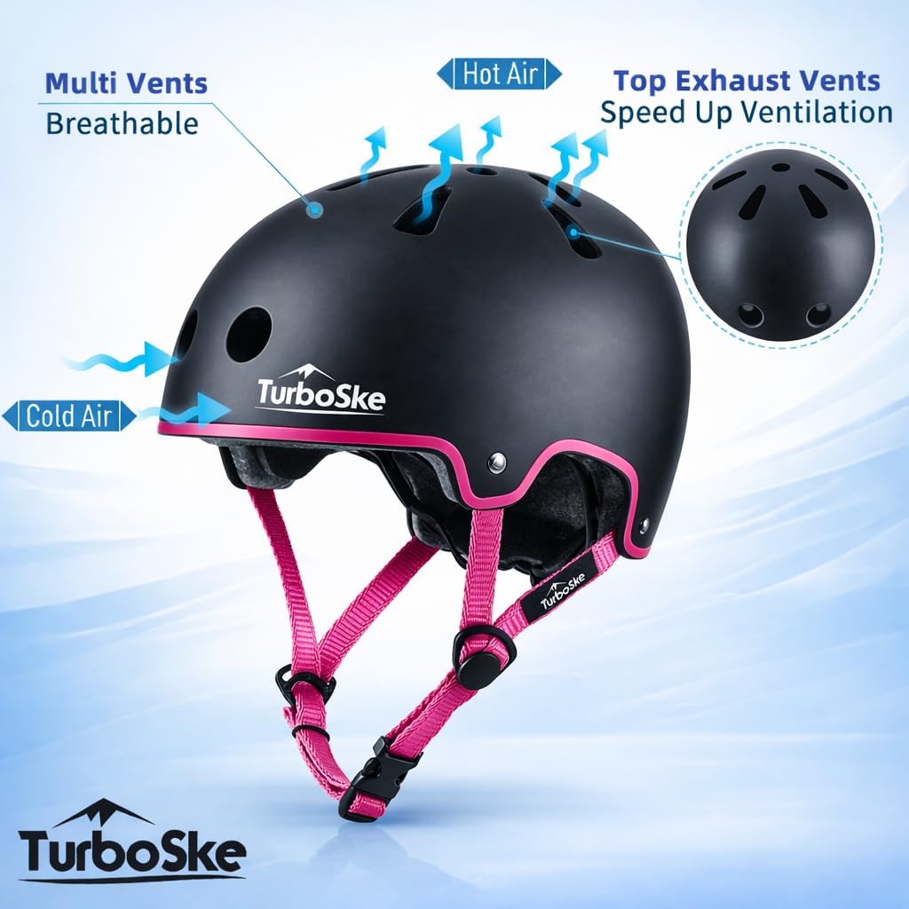 Skateboard Helmet,BMX Bike Multi-Sport Helmet for Youth,Men Women