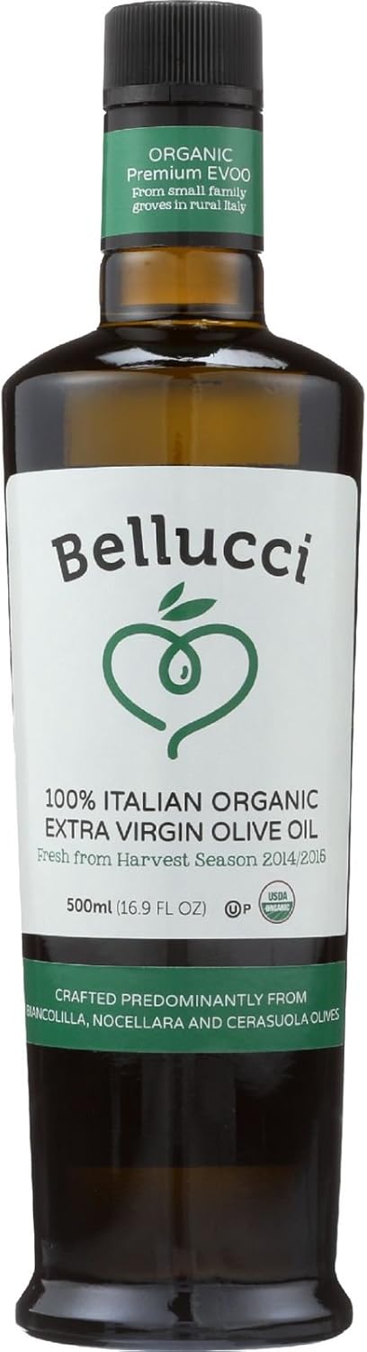 Olive Oil - USDA Organic - Premium Extra Virgin - 500 ml - Case of 6